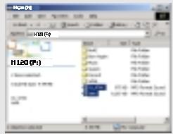 IRIVER H120 - POUR UTILISER L'APPAREIL EN TANT QUE MEMOIRE PORTABLE - 3