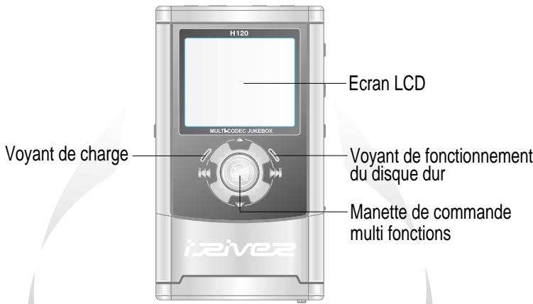 IRIVER H120 - VUE DE FACE - 1