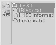 IRIVER H120 - POUR CREER UN FICHIER TEXTE - 6