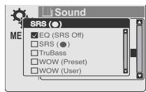 IRIVER H120 - ■ SRS - 1