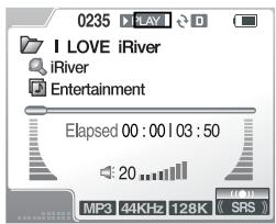IRIVER H300 - Paramétrage du mode Play - 1