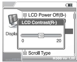 IRIVER H300 - LCD Contrast(M.):Principal - 3