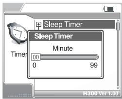 IRIVER H300 - Sleep Timer - 1