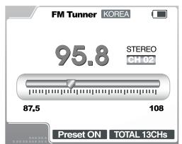 IRIVER H300 - Fonction Preset KOREA - 1