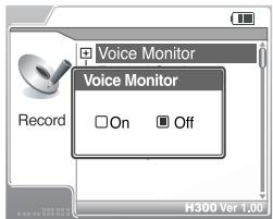 IRIVER H300 - Voice Monitor - 1