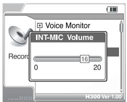 IRIVER H300 - INT.MIC Volume - 1