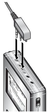 IRIVER H300 - Branchement de la commande à distance/ des écouteurs - 1