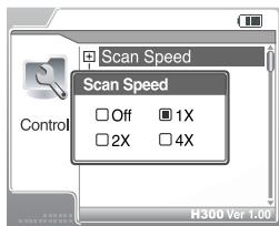 IRIVER H300 - Scan Speed - 1
