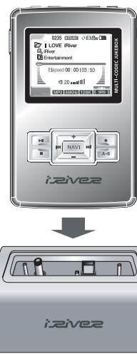IRIVER H300 - Branchement du socle - 1