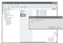 IRIVER T5 - Supprimer des fichiers/dossiers de l'appareil - 1