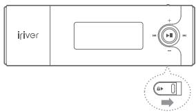 IRIVER T5 - Utilisation de la fonction VERROUILAGE - 1