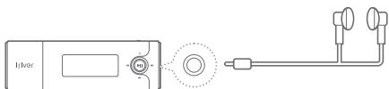 IRIVER T5 - Branchement des écouteurs - 1