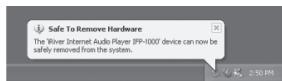 IRIVER T5 - Débranchement du T5 de votre PC - 2