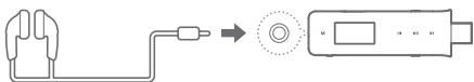 IRIVER T7 - Connexion des écouteurs - 1