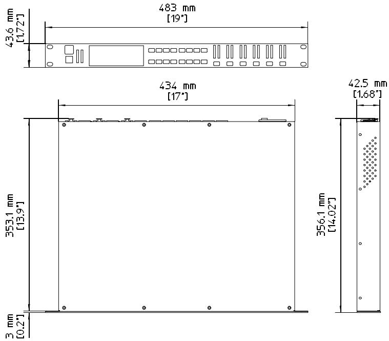DYNACORD DSP 600 - Dimensions - 1