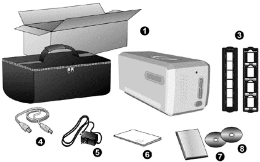PLUSTEK OPTICFILM 7200I - Conteudo da embalagem² - 1