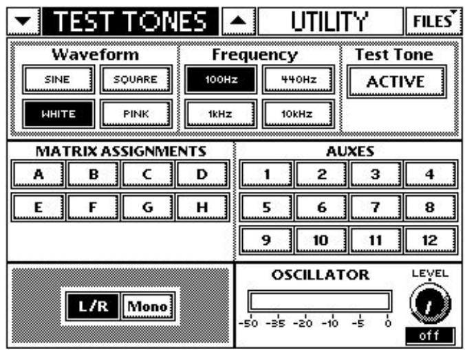 MACKIE TT24 - Page TEST TONES - 1