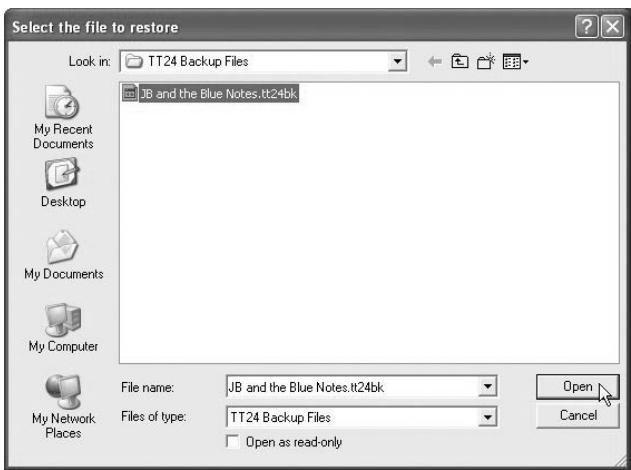 MACKIE TT24 - Sauvegarde et restauration de la mémoire de la console - 2