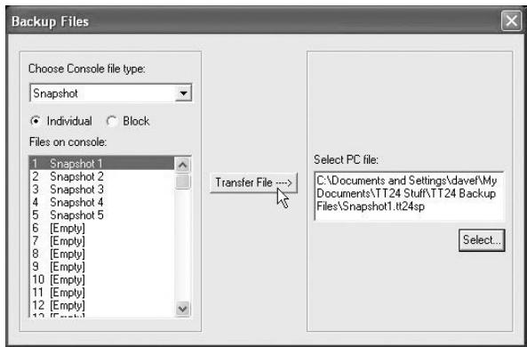 MACKIE TT24 - Sauvegarde et restauration de fichiers - 3