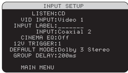 ROTEL RSX-1056 - Configuration des entrées - 1