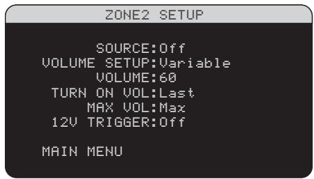 ROTEL RSX-1056 - Configuration de la zone 2 - 1