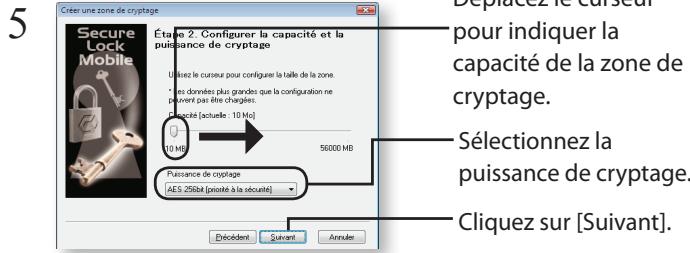 BUFFALO HD-HSQ DRIVESTATION COMBO4 - Création d'une première zone de cryptage : - 3