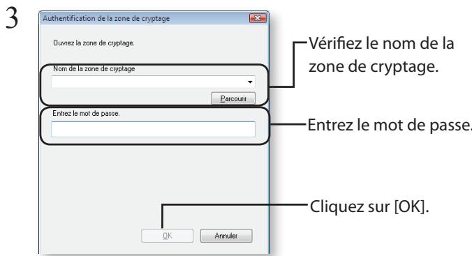 BUFFALO HD-HSQ DRIVESTATION COMBO4 - Ouvrir la zone de cryptage et récapituler les données - 1