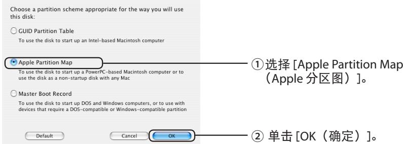 BUFFALO HD-LBU3 - 选择 [Apple Partition Map（Apple 分区图）]。 - 1
