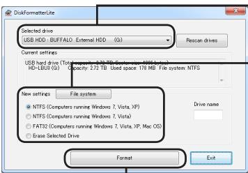BUFFALO HD-LBU3 - ملاحظات عن التهيئة - 3