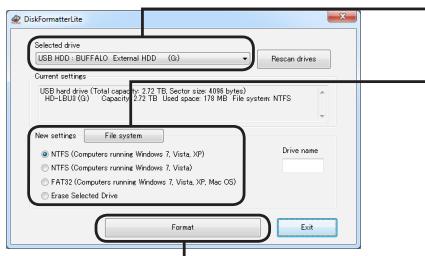 BUFFALO HD-LBU3 - 포맷 절차 - 1
