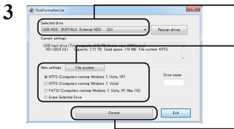 BUFFALO HD-LBU3 - Format Procedure - 1