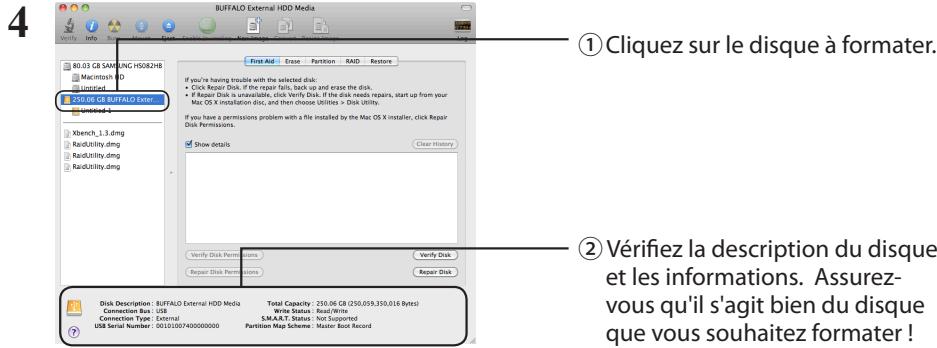 BUFFALO HD-LBU3 - Formatage en Mac OS Etendu - 1