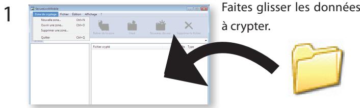 BUFFALO MINISTATION HD-PCU2 - Stocker des données dans la zone de cryptage - 1