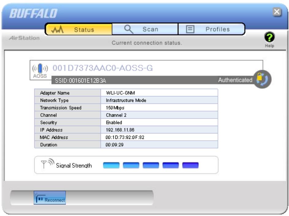 BUFFALO WLI-UC-GNM - Status - 1