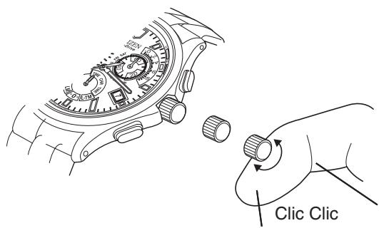CITIZEN WATCH E67 - Fonctionnement de la couronne - 1