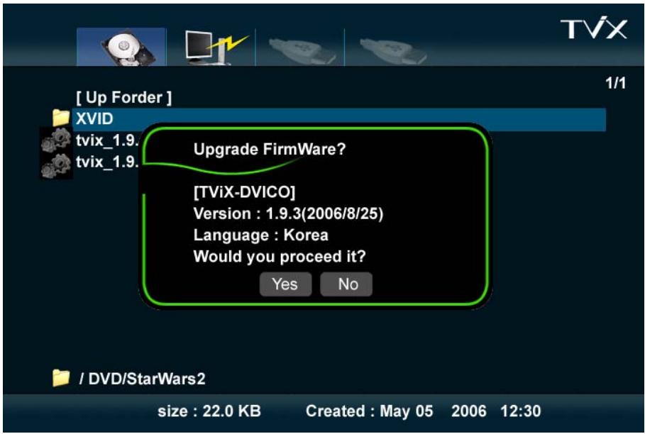 TVIX M-4000P - Mise à jour logicielle - 1