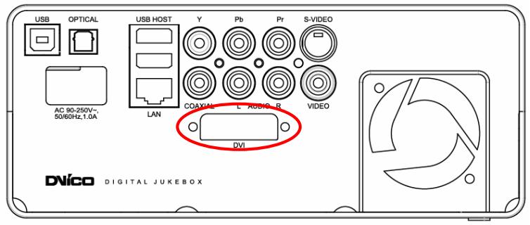 TVIX M-4000P - Connexion à une sortie DVI - 1