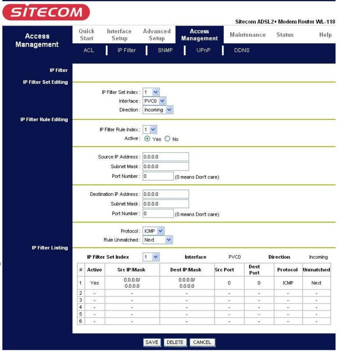 SITECOM WL-155 - IP Filter - 1