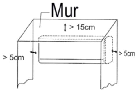 H&B H&B AC12000 - Fixation du support mural de l'unité interieure - 1