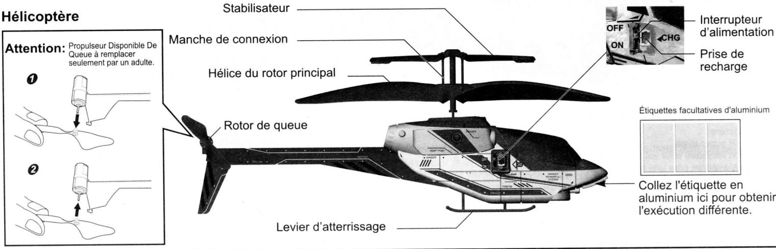 SILVERLIT PICCOZ SKY CHALLENGER EI-1765 - Identification des pieces - 1