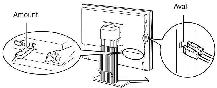 EIZO COLOREDGE CG242W - Branchement au concentrateur USB (configuration de la fonction USB) - 1