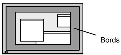 EIZO COLOREDGE CG242W - Reglez la luminosité de la zone noire qui entoure l'image. - 1