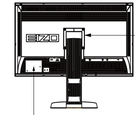 EIZO COLOREDGE CG275W - Emplacements des étiquettes de sécurité - 1
