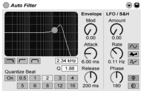 ABLETON LIVE 4 - Auto filter - 1