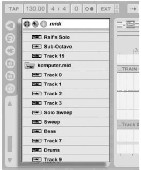 ABLETON LIVE 4 - Clips MIDI et fichiers MIDI - 1