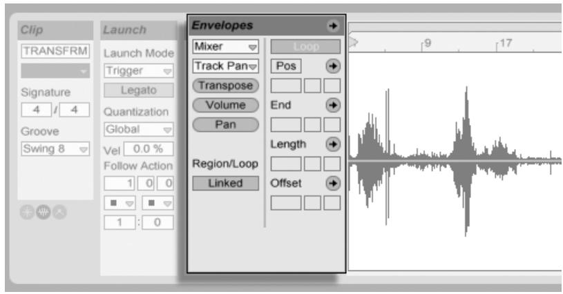 ABLETON LIVE 4 - L'éditeur d'enveloppes de clips - 2