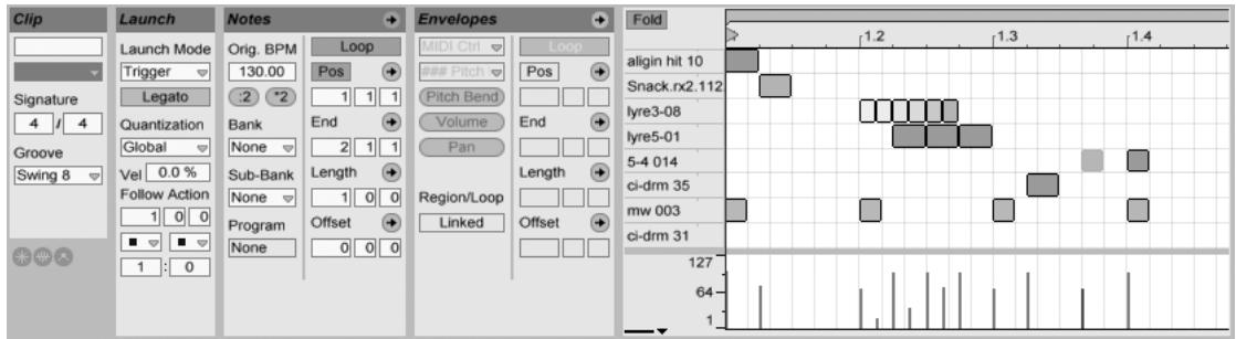 ABLETON LIVE 4 - Clips MIDI et fichiers MIDI - 2
