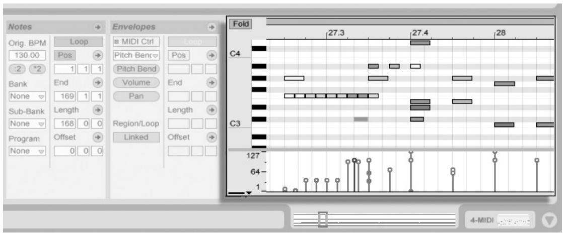 ABLETON LIVE 4 - L'éditeur MIDI - 1