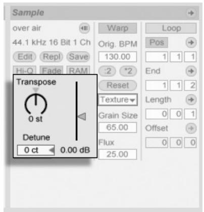 ABLETON LIVE 4 - Pitch et grain de clip - 1