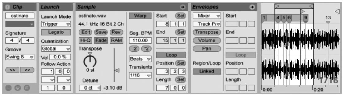 ABLETON LIVE 7 - Clips audio et échantillons - 2